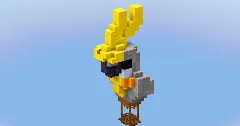 Gray Parrot Hot Air Balloon — Minecraft Build by LeonisBuilds (1)