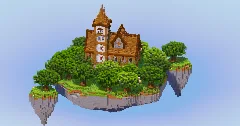Medieval Town Hall on Floating Island — Minecraft Build by LeonisBuilds (1)