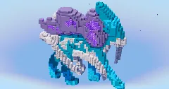 Suicune from Pokemon — Minecraft Build by LeonisBuilds (1)