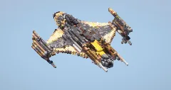 Yellow Starship small — Minecraft Build by LeonisBuilds (2)