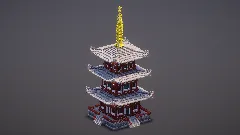 Medium Gray Japanese Pagoda — Minecraft Build by MellowHat (3)