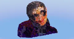 Steven Hawking Bust — Minecraft Build by LeonisBuilds (1)