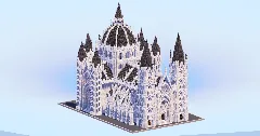 White Gothic Cathedral v2 — Minecraft Build by LeonisBuilds (2)