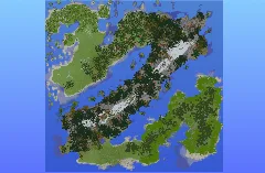 Survival Multibiome 2000x2000 Blocks Custom Map, Taiga, Snowy Peaks, Jagged Peaks, Birch forest, Forest, Mega Taiga, Palms, Jungle, Islands, Beach — Minecraft Build by LeonisBuilds (2)