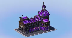 Dark Amethyst Medieval Church — Minecraft Build by LeonisBuilds (2)