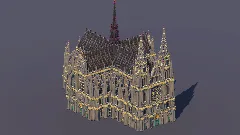 Tuff Gray Gothic Cathedral — Minecraft Build by MellowHat (1)