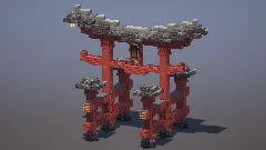 Japanese Torii — Minecraft Build by MellowHat (1)