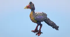 Colorful Feathered Dinosaur — Minecraft Build by LeonisBuilds (2)