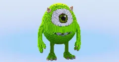 Mike Wazowski — Minecraft Build by LeonisBuilds (2)