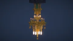 Golden Chandelier — Minecraft Build by LeonisBuilds (2)