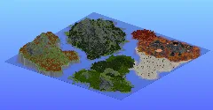 Survival Multibiome 2000x2000 Blocks Custom Map, Volcanoes, Crimson forest, Desert, Red Desert, Mesa, Forest, Jungle, Mountains, Jagged Peaks, Taiga, Cliffs, Autumn forest — Minecraft Build by LeonisBuilds (3)
