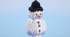 Snowman small‎ — Minecraft Build by LeonisBuilds (1)
