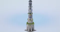 Solarpunk Quartz Tower — Minecraft Build by LeonisBuilds (1)