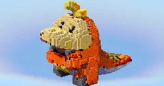 Fuecoco from Pokemon — Minecraft Build by LeonisBuilds (2)