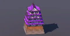 Magical Amethyst Japanese Castle — Minecraft Build by MellowHat (1)
