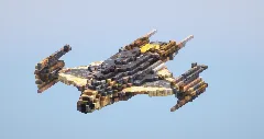 Yellow Starship small — Minecraft Build by LeonisBuilds (1)