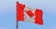 Canada National Flag — Minecraft Build by LeonisBuilds (2)