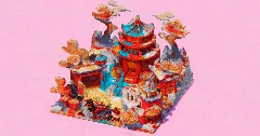Papercraft Chinese Village — Minecraft Build by EasternRealms (2)