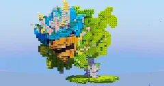 Terastal Ogerpon Teal Mask from Pokemon — Minecraft Build by LeonisBuilds (1)