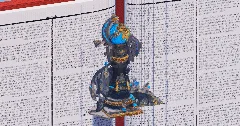Ornate Blue Globe Pedestal — Minecraft Build by TheBibleOfBuilding (1)