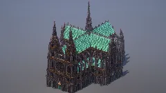 Copper Gothic Cathedral — Minecraft Build by MellowHat (2)