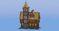Birch Medieval Town Hall — Minecraft Build by LeonisBuilds (3)