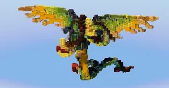 Barf and Belch - Hideous Zippleback Dragon from How To Train Your Dragon — Minecraft Build by LeonisBuilds (1)