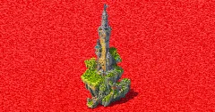 Floating Island Tower Tropical — Minecraft Build by ImpossibleBuilds (1)