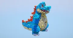 Totodile from Pokemon — Minecraft Build by LeonisBuilds (2)