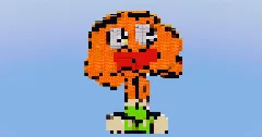 Darwin from The Amazing World of Gumball — Minecraft Build by LeonisBuilds (1)