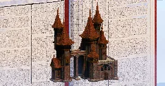 Castle with Bridge — Minecraft Build by TheBibleOfBuilding (2)