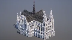 Classic Gothic Cathedral — Minecraft Build by MellowHat (1)