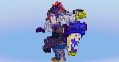 Urshifu Rapid Strike Gigantamax from Pokemon — Minecraft Build by LeonisBuilds (1)