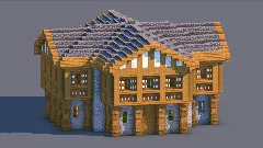 Medieval Trading Hall - Fully Decorated Interior | Download — Minecraft Build by RaekonBuilds (3)