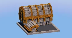 Stone Medieval Barn — Minecraft Build by LeonisBuilds (1)