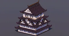 Large Japanese Castle Black — Minecraft Build by MellowHat (2)