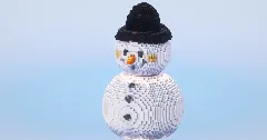 Snowman‎ — Minecraft Build by LeonisBuilds (1)