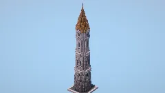 Stone Bricks Fantasy Tower — Minecraft Build by LeonisBuilds (2)