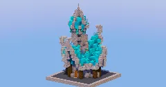 Cyan Medieval Fantasy House 1 — Minecraft Build by LeonisBuilds (2)