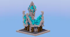Cyan Medieval Fantasy House 4 — Minecraft Build by LeonisBuilds (2)