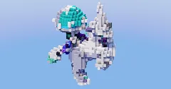 Ice Rider Calyrex from Pokemon — Minecraft Build by LeonisBuilds (1)