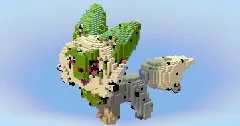 Sprigatito from Pokemon — Minecraft Build by LeonisBuilds (1)