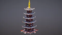 Gray Japanese Pagoda — Minecraft Build by MellowHat (3)