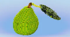 Pear Fruit — Minecraft Build by LeonisBuilds (1)