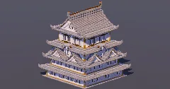 Large Japanese Castle Gray — Minecraft Build by MellowHat (2)