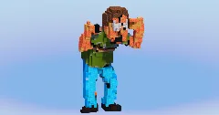 Jerry Smith from Rick and Morty — Minecraft Build by LeonisBuilds (1)