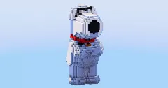 Brian Griffin from Family Guy — Minecraft Build by LeonisBuilds (2)