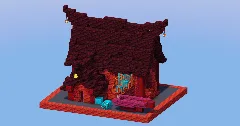 Nether Medieval Fisherman House — Minecraft Build by LeonisBuilds (1)
