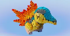 Cyndaquil from Pokemon — Minecraft Build by LeonisBuilds (2)