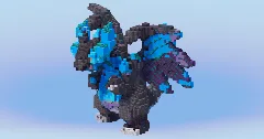 Mega Charizard X from Pokemon — Minecraft Build by LeonisBuilds (2)